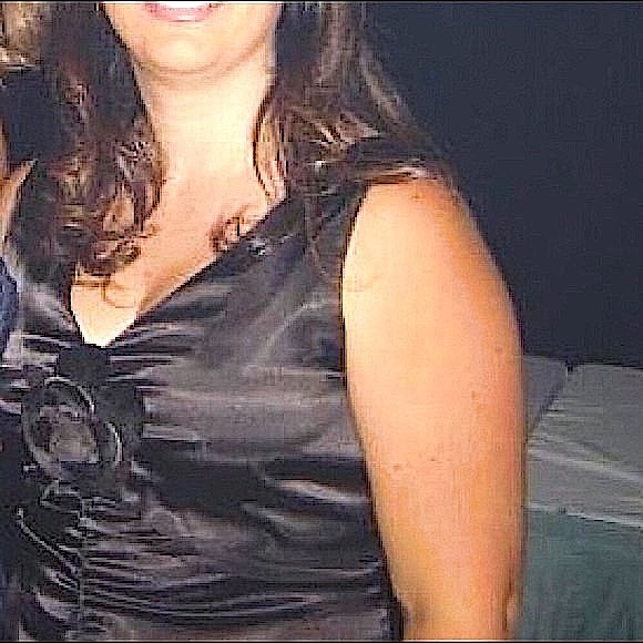 Dress tank/cami with floral vee veckline Frank Lyman in rich brown - Picture 4 of 12